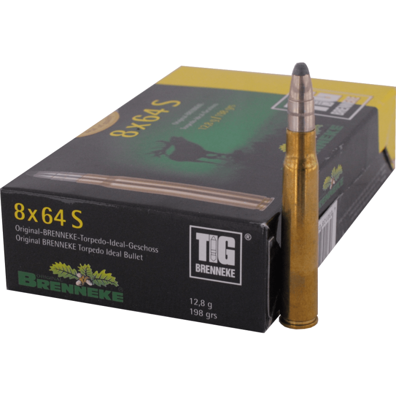 8 x 64 S  Brenneke - TIG 12.80g  - jusqu'à épuisement