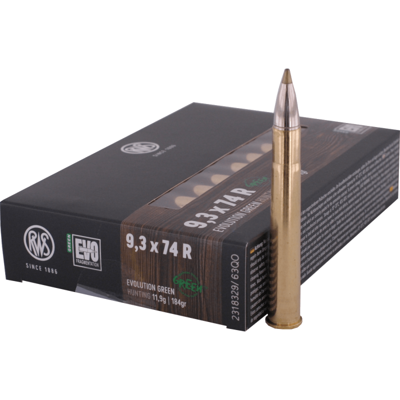 9.3 x 74 R  RWS - EVO GREEN 11.90g