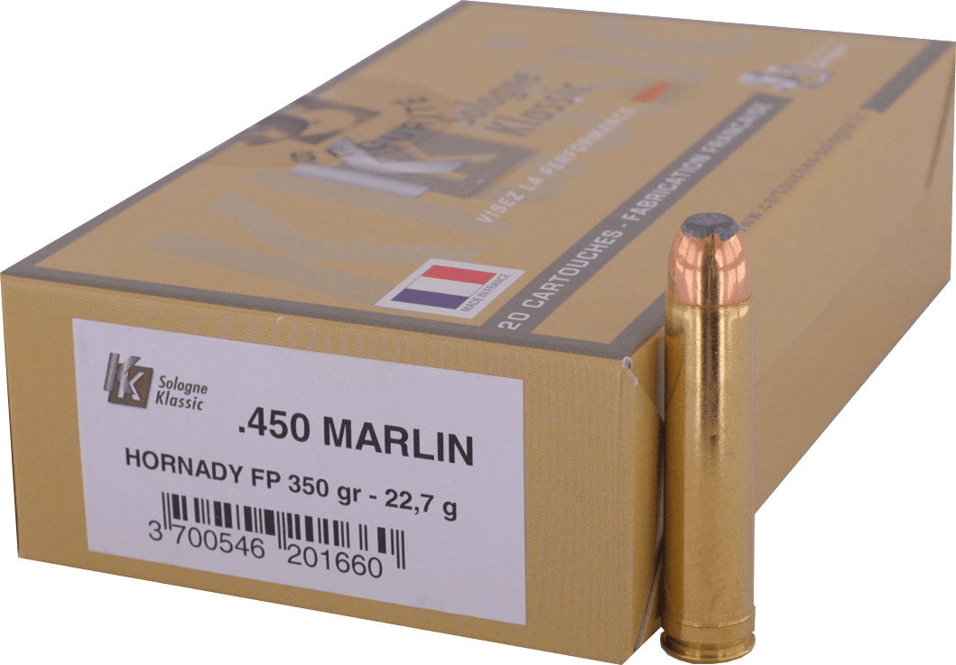 450 MARLIN  Sologne - Hornady FP 350gr