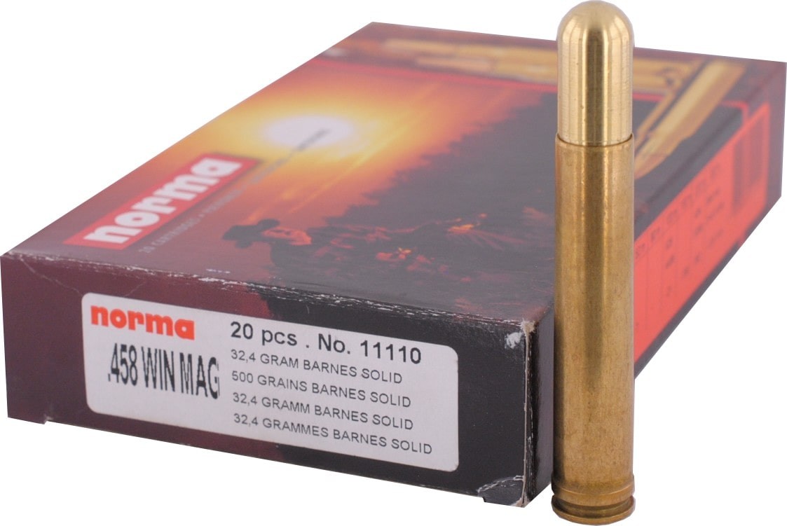 458 WINCHESTER MAGNUM  Norma - BARNES SOLID 32.40g - jusqu'à épuisement