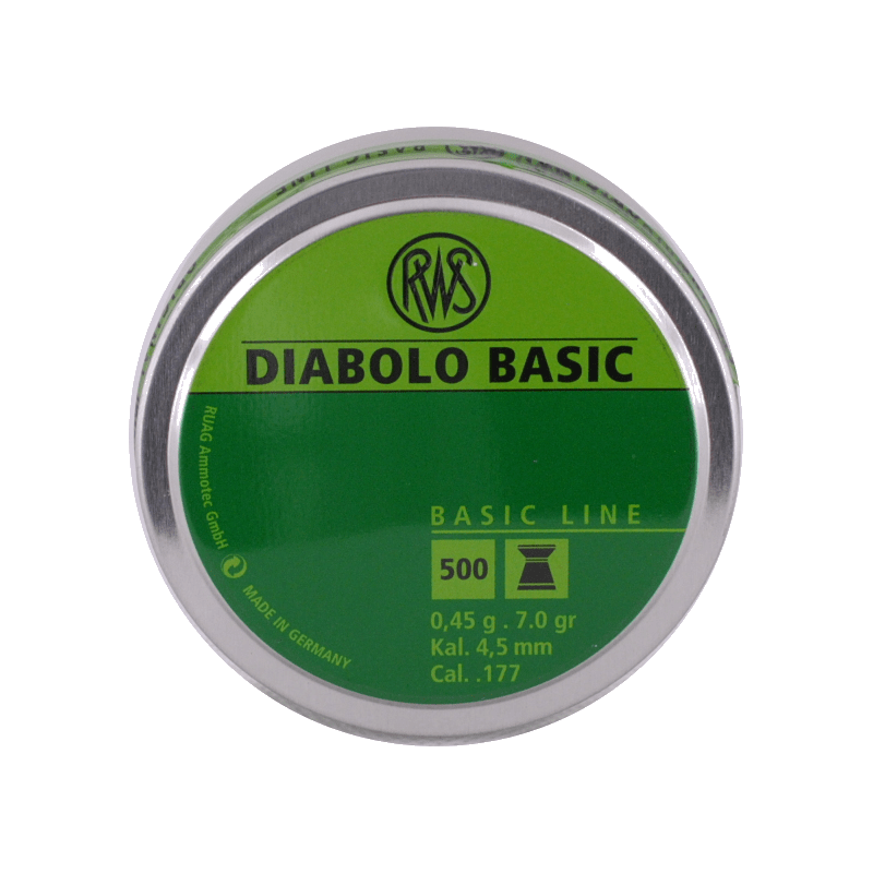 4.5 plombs à air RWS - Diabolo Basic