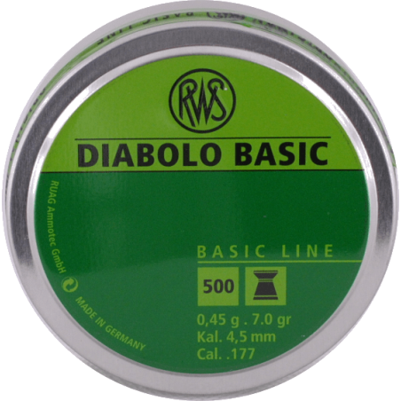 4.5 plombs à air RWS - Diabolo Basic