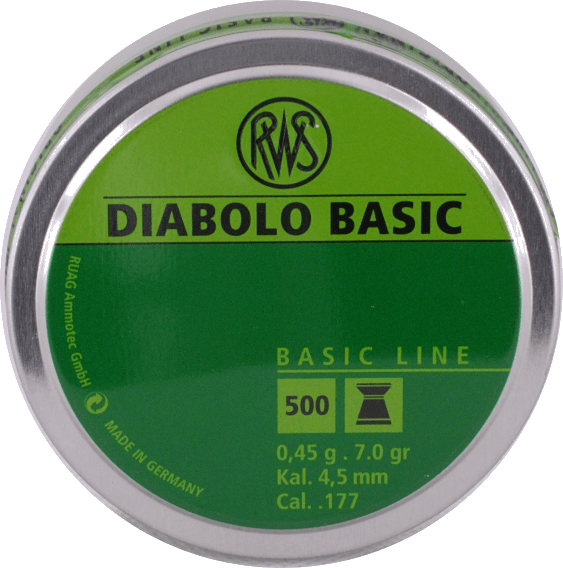 4.5 plombs à air RWS - Diabolo Basic