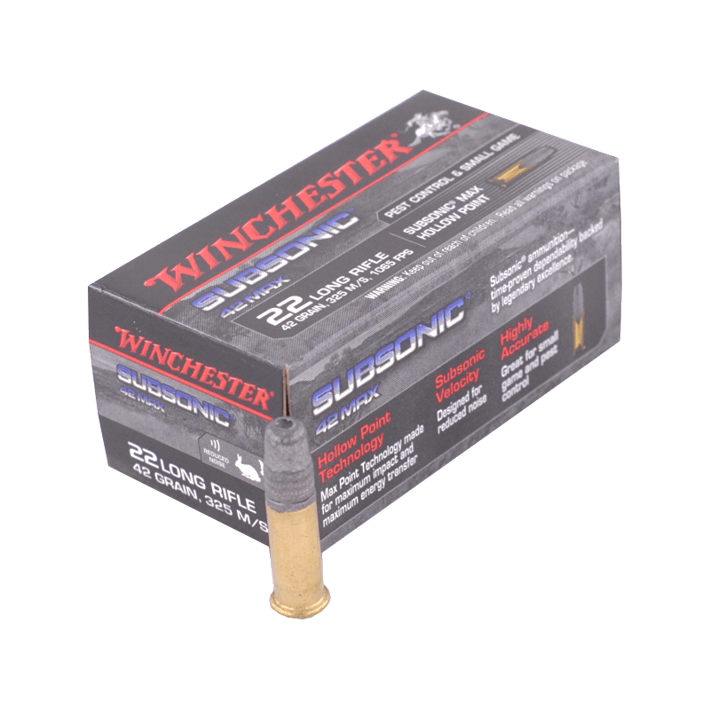 22 Long Subsonique Winchester - SUBSONIC CREUSE