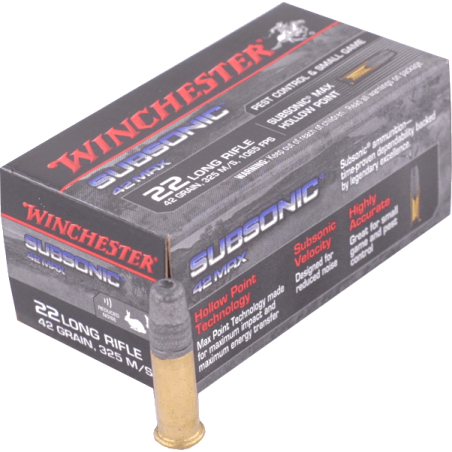 22 Long Subsonique Winchester - SUBSONIC CREUSE