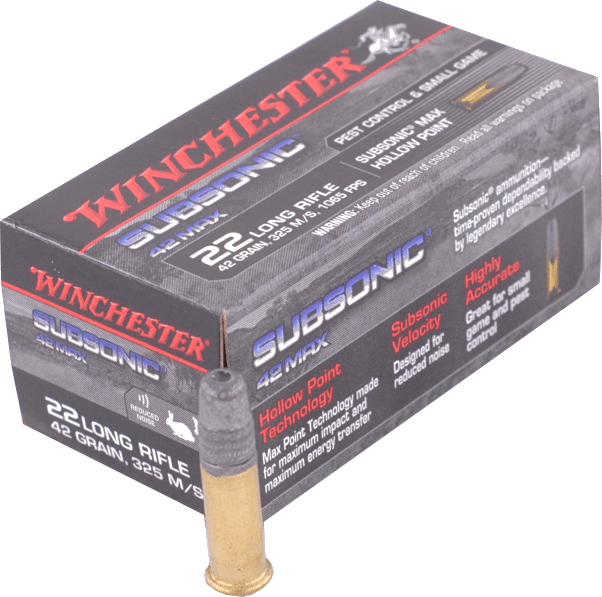 22 Long Subsonique Winchester - SUBSONIC CREUSE