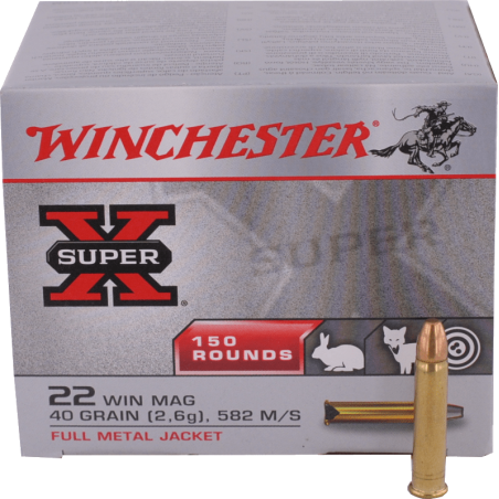 22 Magnum Winchester - SUPER X BLINDÉES FMJ