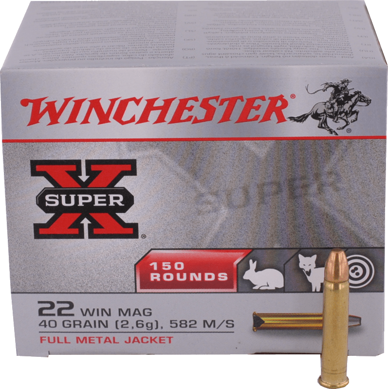 22 Magnum Winchester - SUPER X BLINDÉES FMJ