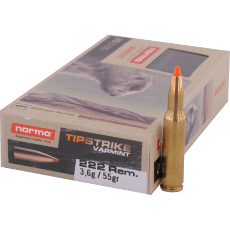 222 REMINGTON Norma - Tipstrike Varmint 3.60g